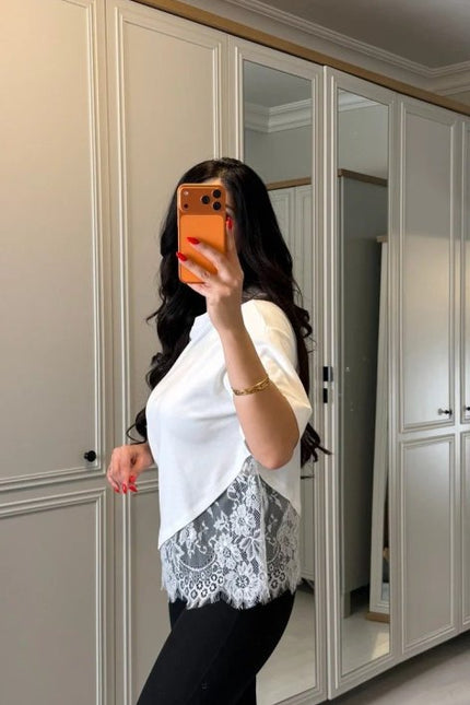 Tricou White Romance