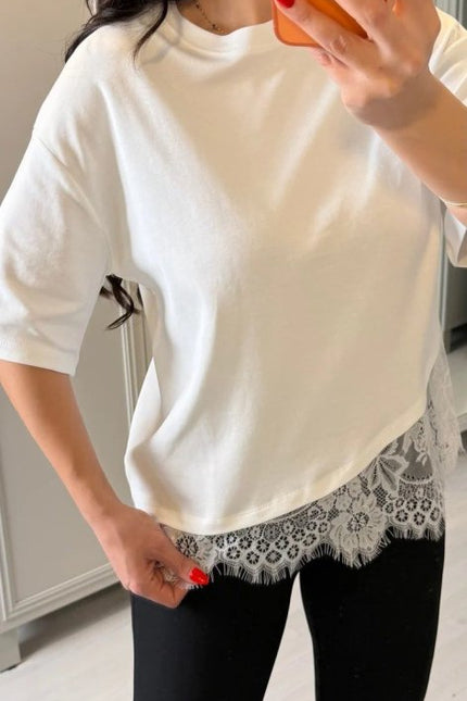 Tricou White Romance