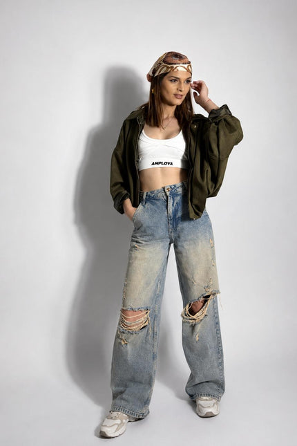 Geacă Bomber Suede Khaki