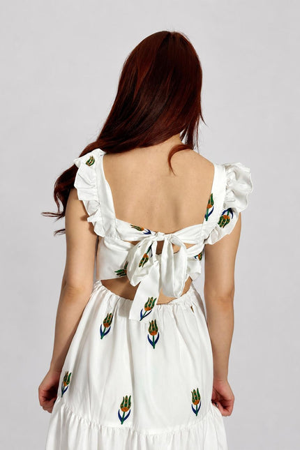 Rochie Midi Blossom White