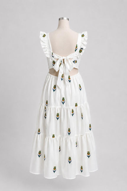 Rochie Midi Blossom White